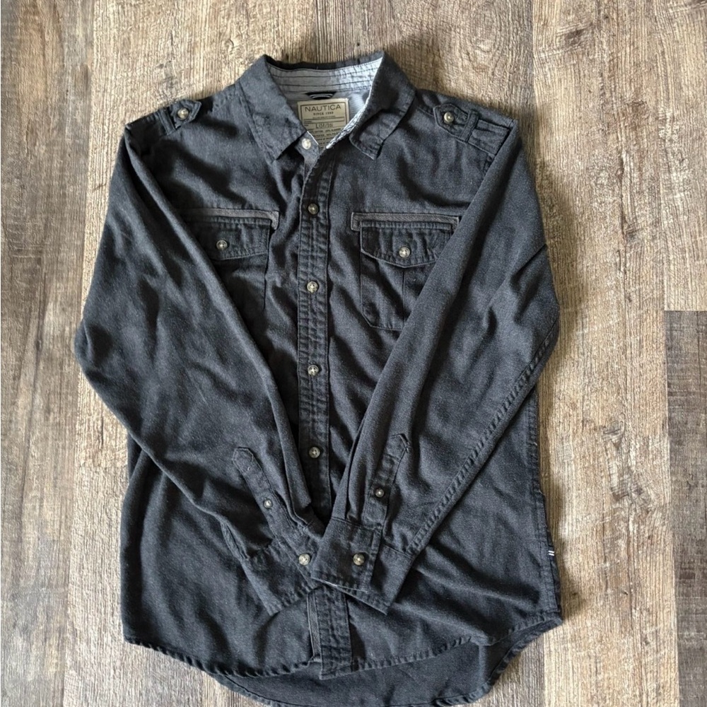 Boy’s Large Nautica Casual Button-Down Shirt